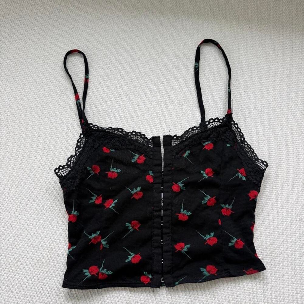 Black princess polly cami/corset top